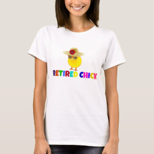 Retired Chick, colourful design T-Shirt