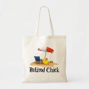 Retired Chick...Cute and Colourful Design Tote Bag