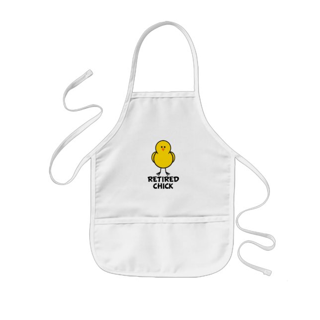 Retired Chick Kids Apron (Front)