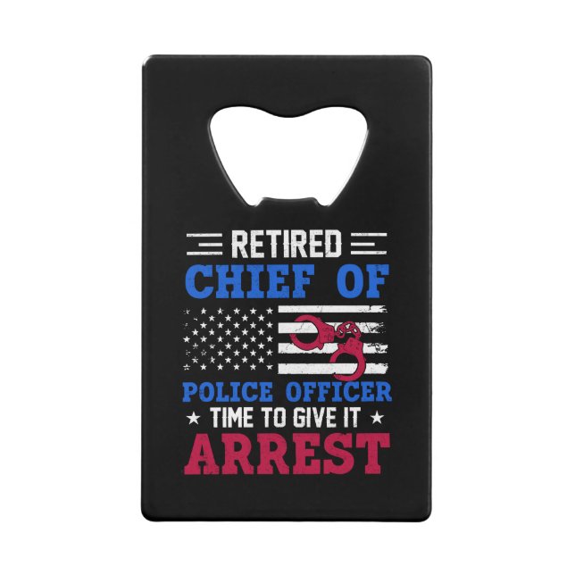 Retired Chief Of Police Officer -American-funny (Front)