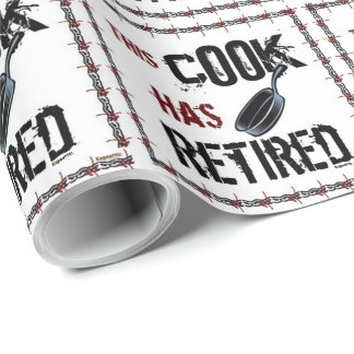 Retired Cook Wrapping Paper