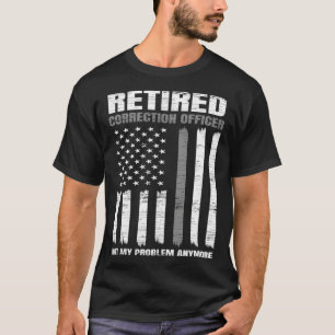 Retired Correction Officer Retirement US American  T-Shirt