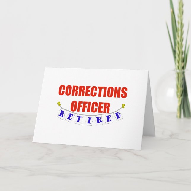 RETIRED CORRECTIONS OFFICER CARD (Front)