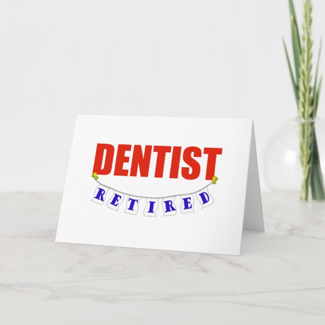 RETIRED DENTIST CARD (Front)
