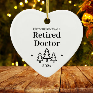 Retired Doctor Retirement Christmas Ornament