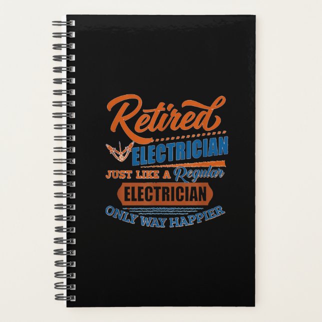 Retired Electrician - Electrician Gift Planner (Front)
