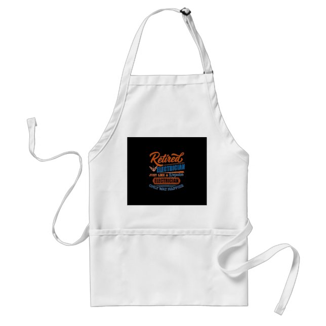 Retired Electrician - Electrician Gift Standard Apron (Front)