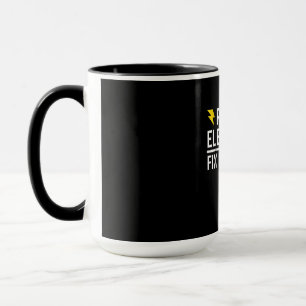 Retired Electrician Fix It Yourself Funny Gift Mug