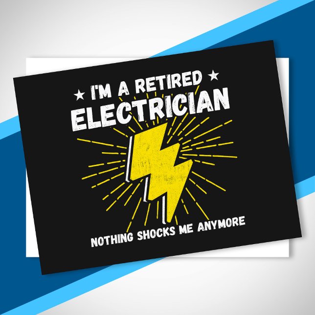 Retired Electrician - Nothing Shocks Me Postcard (Creator Uploaded)