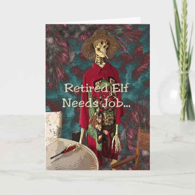 Retired Elf Holiday Card (Front)