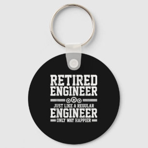 Retired Engineer Engineering Funny Saying Retireme Key Ring