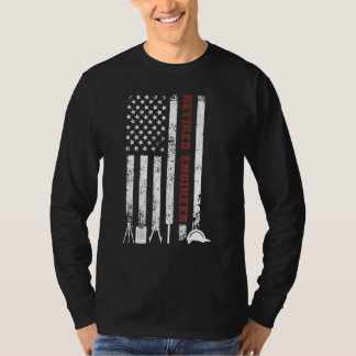 Retired Engineer Us Flag Engineer Retirement 1 T-Shirt
