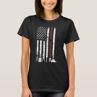 Retired Engineer Us Flag Engineer Retirement 1 T-Shirt