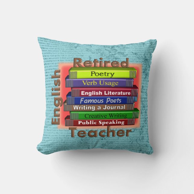 Retired English Teacher Cushion (Front)
