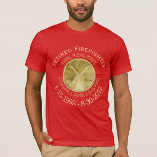 Retired Fire Division Chief Custom VVV Medallion T-Shirt