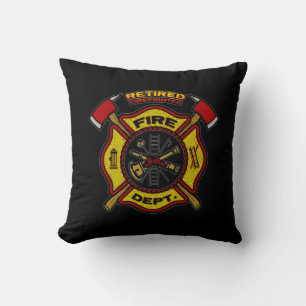RETIRED FIREFIGHTER CUSHION