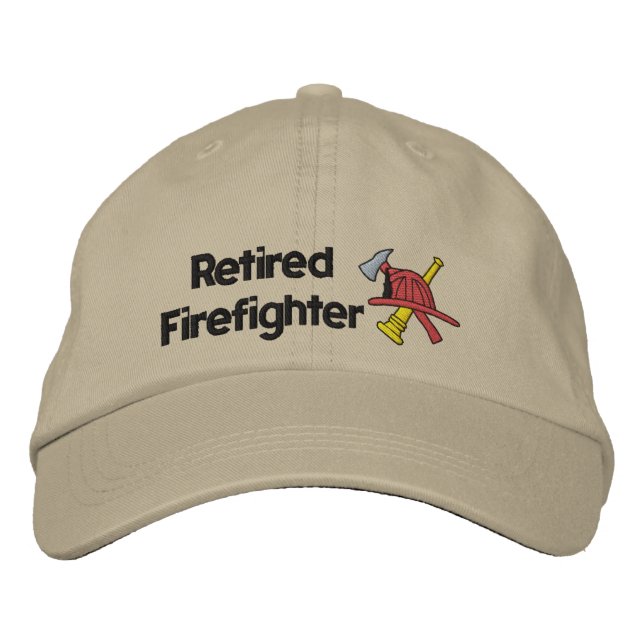 Retired Firefighter Embroidered Hat (Front)