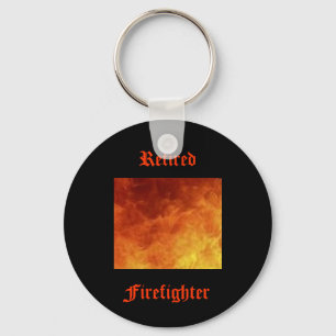 Retired Firefighter Key Chain