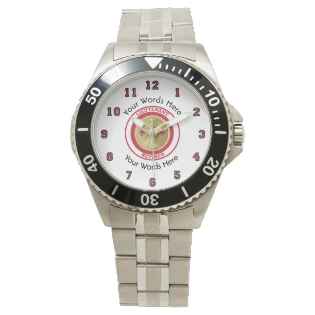Retired Firefighter Lieutenant Watch (Front)