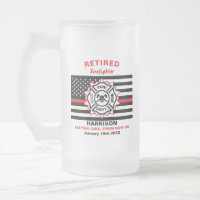 Retired Firefighter Thin Red Line Funny Saying