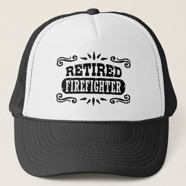 Retired Firefighter Trucker Hat (Front)