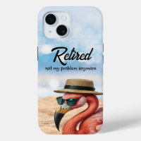 Retired Flamingo on Beach with Hat & Sunglasses