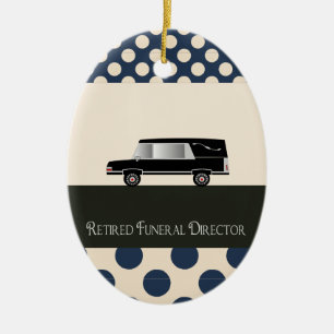 Retired Funeral Director Gifts Ceramic Tree Decoration