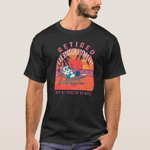 Retired Gas Station Attendant Vintage Retirement T-Shirt