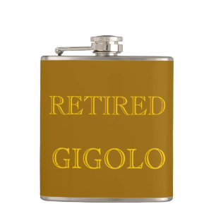 RETIRED GIGOLO HIP FLASK