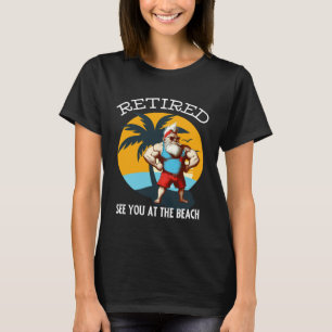 Retired Gnome Retro Buff Gnome The Beach Dad Gnome T-Shirt