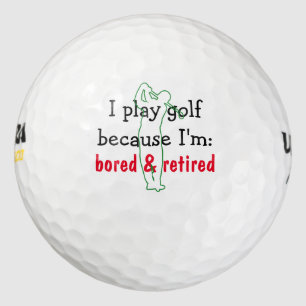 Retired Golf Gift Golf Balls