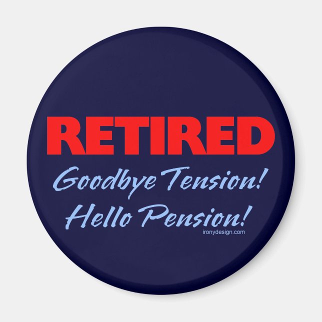 Retired Goodbye Tension (dark blue) Magnet (Front)