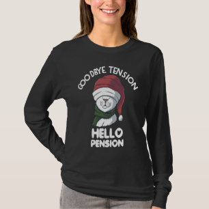 Retired Goodbye Tension Hello Pension Retirement P T-Shirt