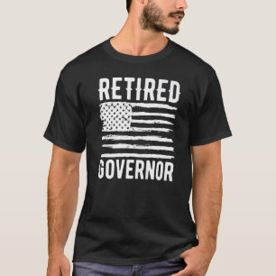 Retired Governor Profession American Flag Premium T-Shirt