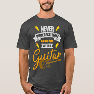 Retired guitarist playing music guitar T-Shirt