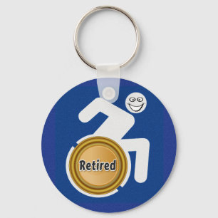 Retired Handicapped Key Ring