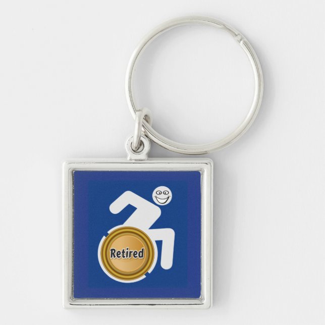 Retired Handicapped Key Ring (Front)