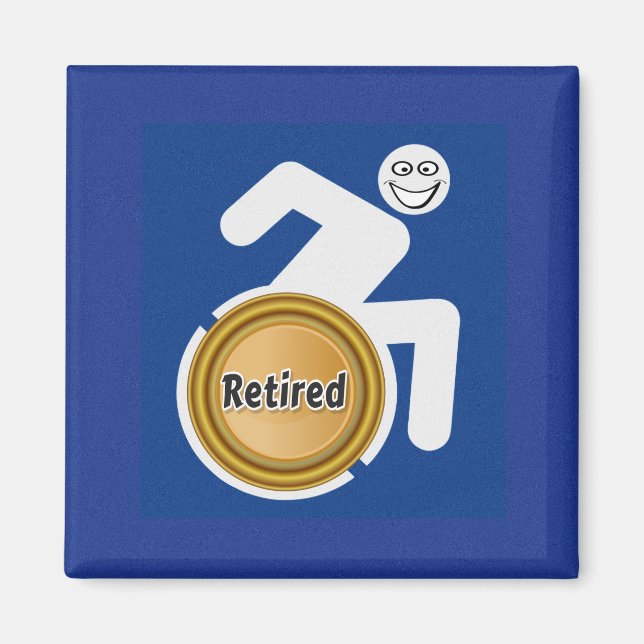 Retired Handicapped Magnet (Front)