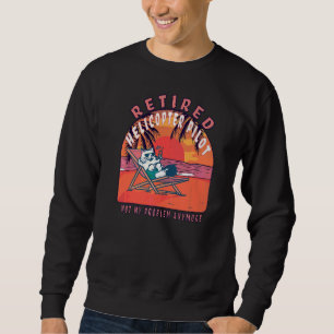 Retired Helicopter Pilot Vintage Retirement Sweatshirt