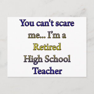 Retired High School Teacher Postcard