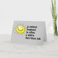 Retired Husband Greeting Card