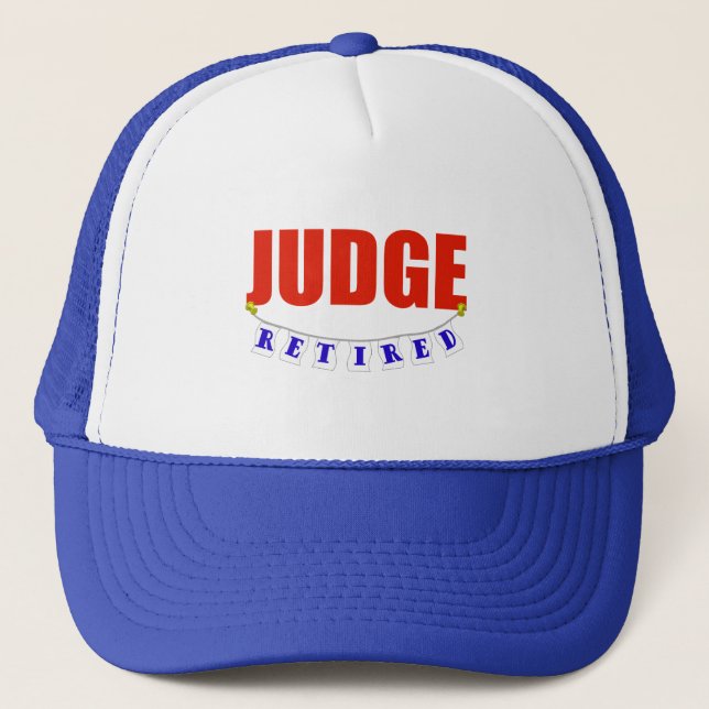 RETIRED JUDGE TRUCKER HAT (Front)