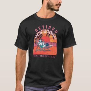 Retired Junior Accountant Vintage Retirement T-Shirt