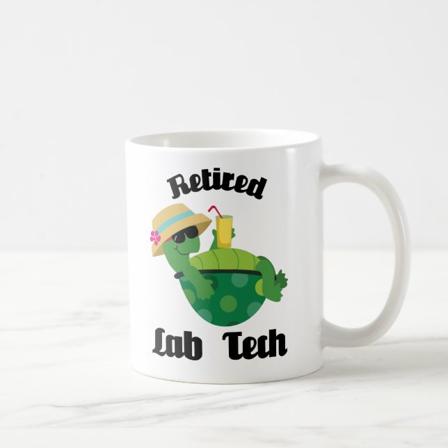 Retired Lab Tech Gift Coffee Mug (Right)
