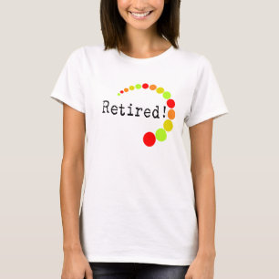 Retired Ladies T-Shirts Citrus Dots Design