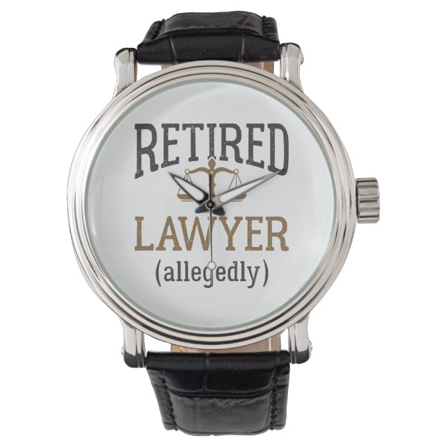 Retired Lawyer Allegedly Attorney Retirement Watch (Front)