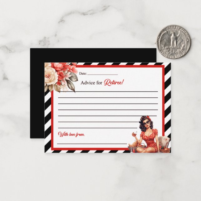 Retired Legend Pinup Advice for Retiree Card (Front/Back In Situ)