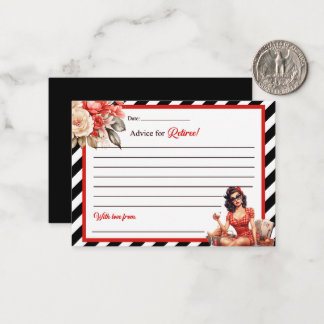 Retired Legend Pinup Advice for Retiree Card