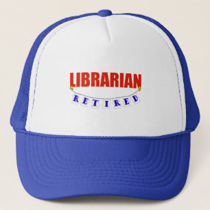 RETIRED LIBRARIAN TRUCKER HAT