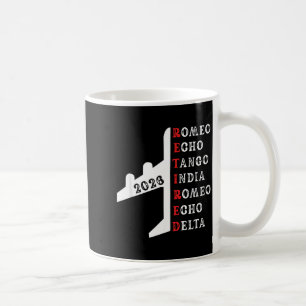 Retired Lot 2026 Phonetic Alphabet Retirement Gift Coffee Mug